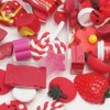 Chenkou Craft 50pcs Lots Mix Assort Christmas Red DIY Flatbacks