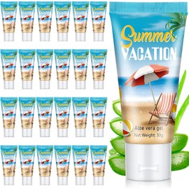 24 Pcs Mini Gel Para Después Del Sol Tamaño De Viaje A Granel Para Fiesta De Vacaciones De Verano 1Oz After Sun Gel Alivio De Quemaduras De Sol Hidratante Facial Crema Hidrata