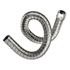 1Pack 22mm/24mm 60cm/100/200cm Dual-layer Air Diesel Heater Exhaust Pipe w/Cap Exhaust Muffler Silencer For Webasto Eberspacher HeaterWith Camps (ID:24mm, Length:0.6m)