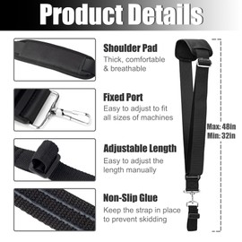 Esonto String Trimmer Strap, Weed Eater Shoulder Strap, Comfortable, Lighten The Burden on Hands, Increase Security, Compatible with EGO String Trimmer, Leaf Blower (2 PCS)