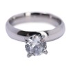 LuckyLy – Anillo de Compromiso para Mujer, Zirconia Cúbica de