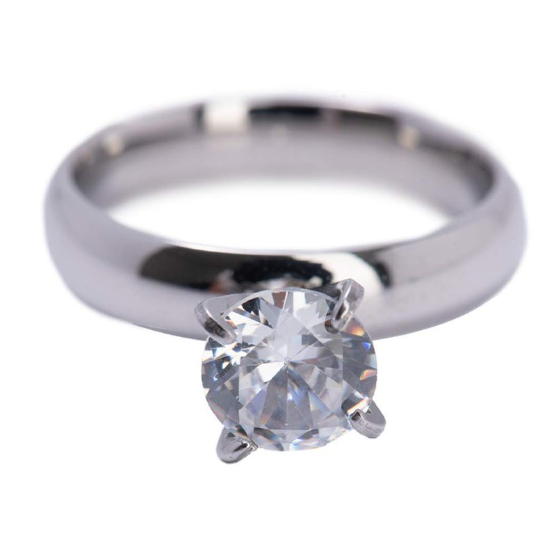 LuckyLy – Anillo de Compromiso para Mujer, Zirconia Cúbica de