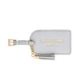 Lesser & Pavey Shine Bright Silver Luggage Tag - Girls Just Wanna Have Sun