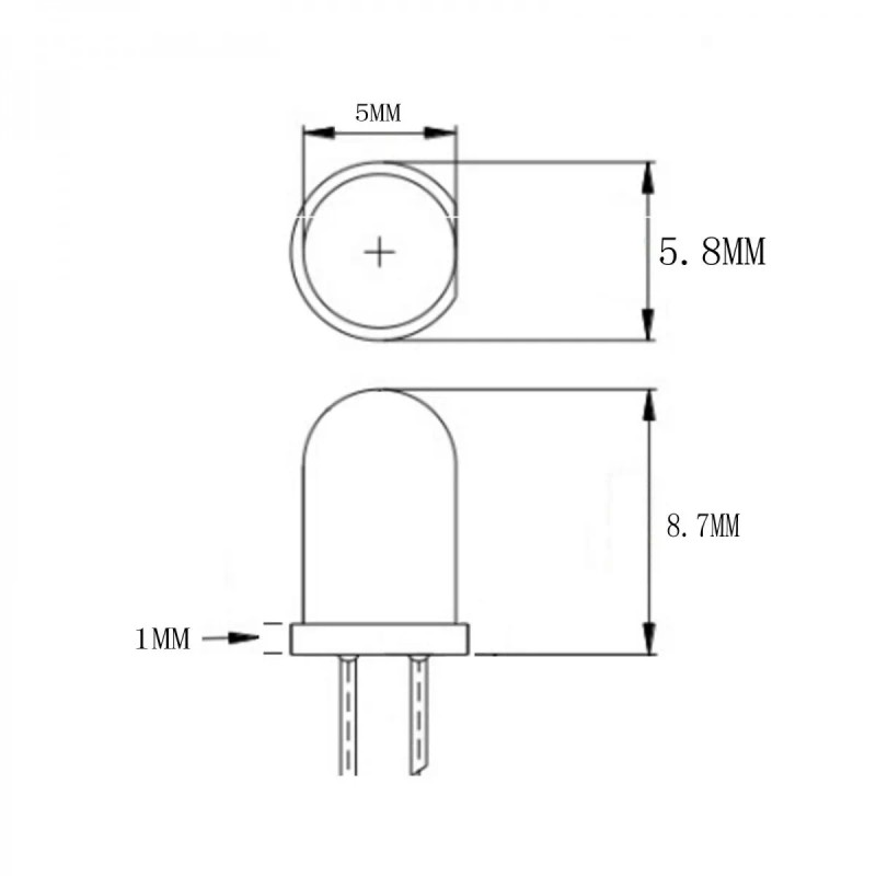 Unbranded/Generic 2x Green LED Light Single Bulb Pre-Wired Light 5-12V