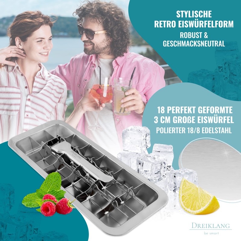 Dreiklang - be smart® Polished 18/8 Stainless Steel Ice Cube