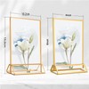 Bluweet Double Sided Picture Frame 6 Pieces, A6 Gold Place