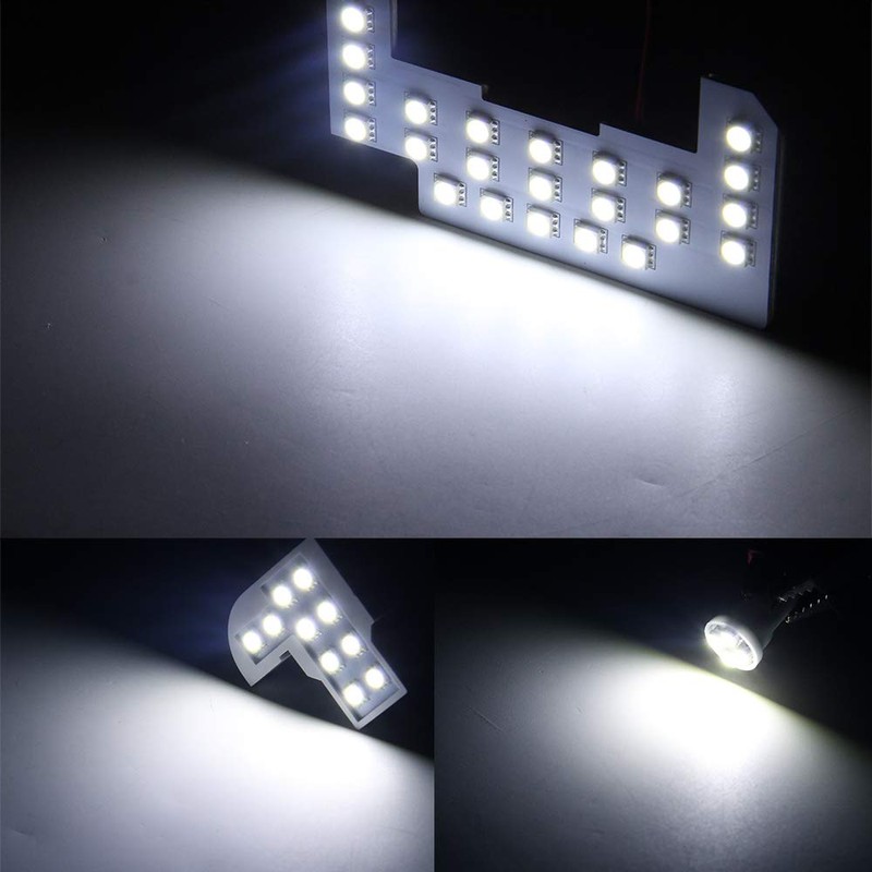 Vehicle Interior LED Lamp Set, White 6,000K, Vehicle-Specific Design, Explosive