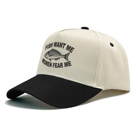Fishing Gifts for Men Women Want Me Fishes Fear Me Hat Men Funny Baseball Hat Gifts for Fishing Lovers