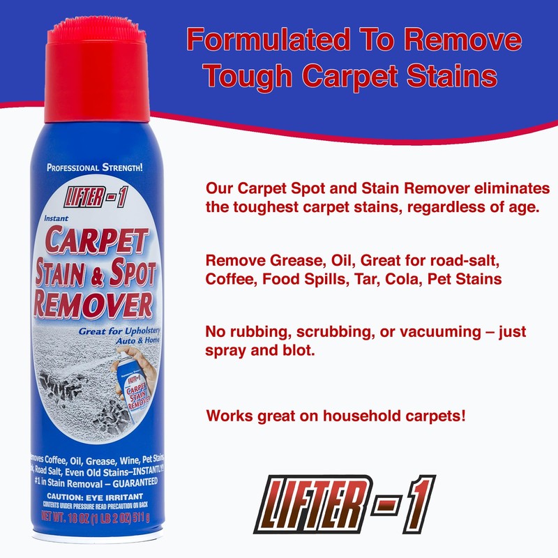 LIFTER-1 Carpet Spot Remover, Stain and Red Wine Remover and