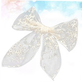 Minkissy Lightweight Lace Hairpin Bow for Women Wedding Hair Clip Bachelorette Party Hairpin Accessory