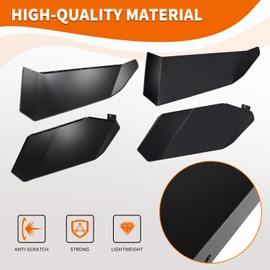 CUSAUTV Lower Door Panels for X3 Max, Aluminum Lower Half Door Panel Inserts Compatible with Can Am Maverick X3 Max XRS XDS 2017-2025 Accessories (Front & Rear)