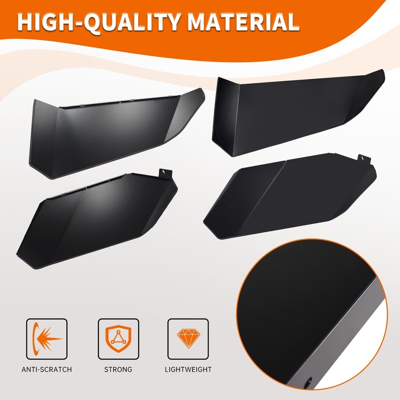 CUSAUTV Lower Door Panels for X3 Max, Aluminum Lower Half