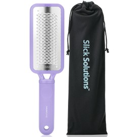 Slick Foot File Callus Remover - Purple Foot Scraper & Rasp for Dead Skin, Heel Scrubber