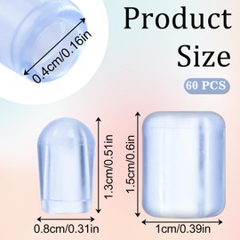 60 Pieces Soft Rubber Rack Feet Kitchen Sink Wire Bumpers Plastic Sink Replacement, Clear Sinks Grid Accessories Grate Protector for Kitchen Rack Sinks Grid