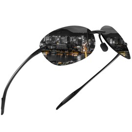 WISTON Sports Sunglasses for Men Women Polarized Rimless TR90 for Runing Fishing Baseball Brown W8002 Grey