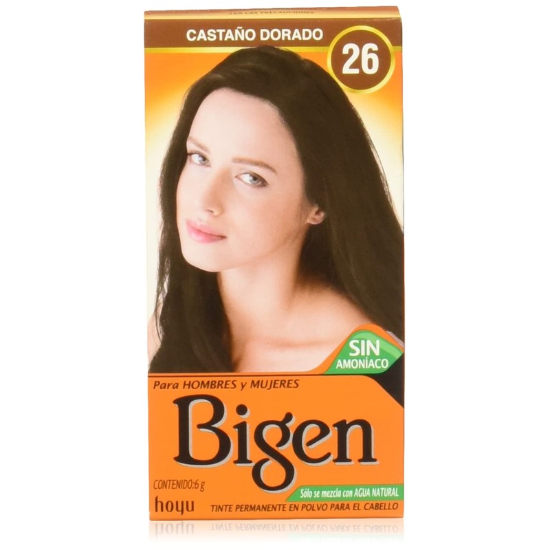 BIGEN Pack de 12 tintes marca bigen polvo tono,"bp castano