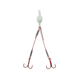 Northland Mini Predator Rig Mono Weighted #8 Glo White