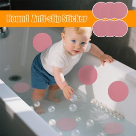 Shower Floor Non Slip Stickers, Shower Grip Stickers, Round Treads Strips Safety Decals for Home Elderly Kids Floor Stairs Kitchen