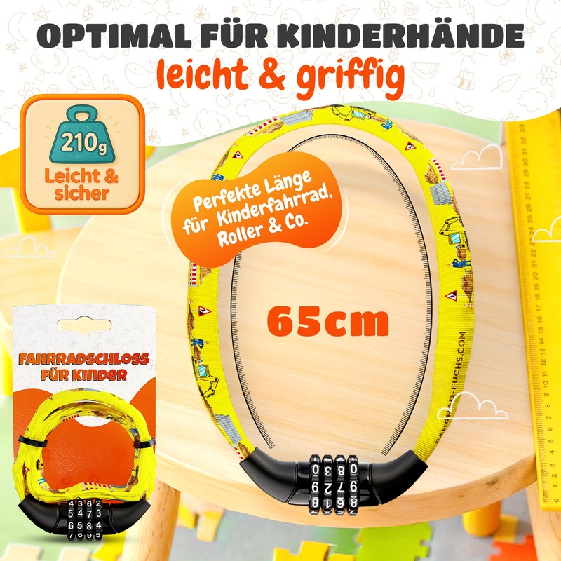 Children's Bicycle Lock with Numbers - Children's Bicycle Lock 65