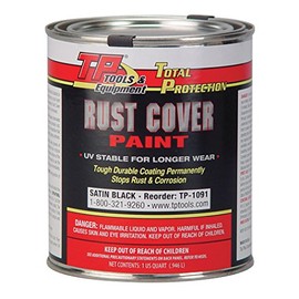 TP Tools® RUST COVER PAINT - Satin Black, Quart TP-1091, Made in USA