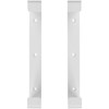 2 x 220 x 90 mm flat duct brackets for