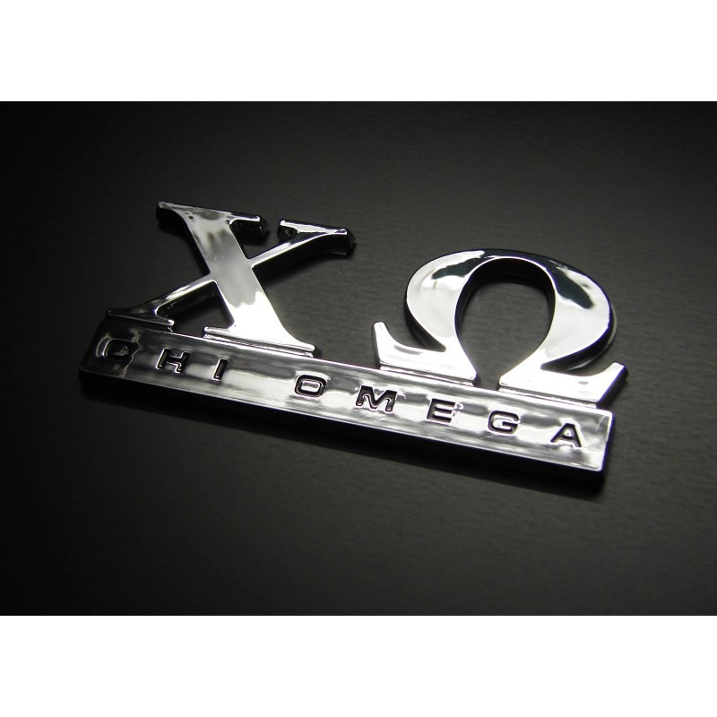 DIGIART INTERNATIONAL CHI OMEGA CAR EMBLEM STICKER LOGO BADGE DECAL