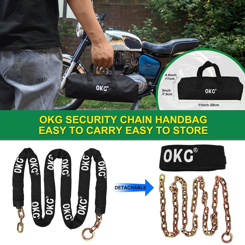 OKG Maximum Heavy Duty Security Chain - 10ft x 3/8"