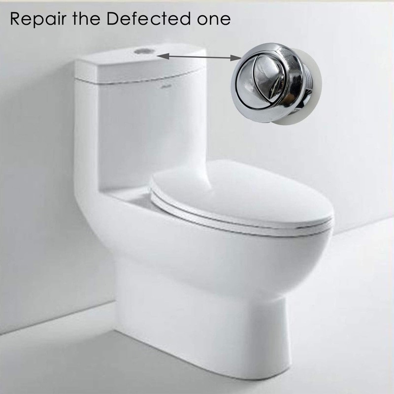 2 Pack 58mm/2.2 inch Dual Push Flushing Toilet Button Toilet
