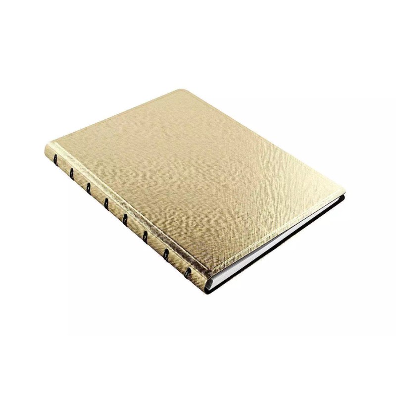 Filofax A5 Refillable Notebook Saffiano Metallic Gold (115036)