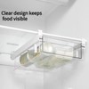 BIINONE Large Fridge Drawer Organizer 14in-20in Upgradation Refrigerator Undershelf Drawer,