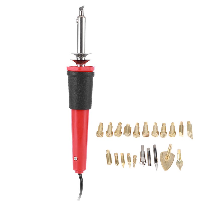 Electric Soldering Iron Set Wood Burning Pen Engraving Carving Pyrography