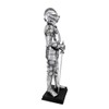 Veronese Silver Finish Medieval Knight In Armor Statue Figure Armour