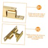 LALAFINA 3Pcs Ball Catch Solid Door Latch for Cabinets and