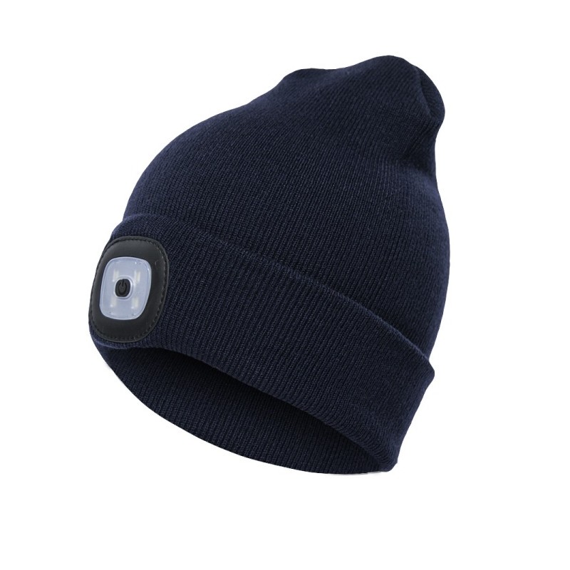 USB Rechargeable LED Beanie Hat for Men & Women –