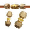 A Pair of 1/4" and 1/2" Copper Pipe Extension Joint