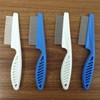 White Long Handle Metal Hair Nit Comb Remove Head Nits