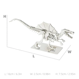 SEBUNAS Mechanical Spinosaurus 3D Metal Puzzle 3D Metal Model Kits DIY Mechanical Fine Assembly Model Suitable for Adults and Teenagers, Enhance Hands-on Ability, Creative Decorations