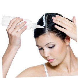 VICASKY 10Pcs Pointed Mouth Squeeze Bottles for Hair Dye and Cosmetics Transparent Applicator for Easy Dispensing and Reducing Waste for Oils Lotions and Paints