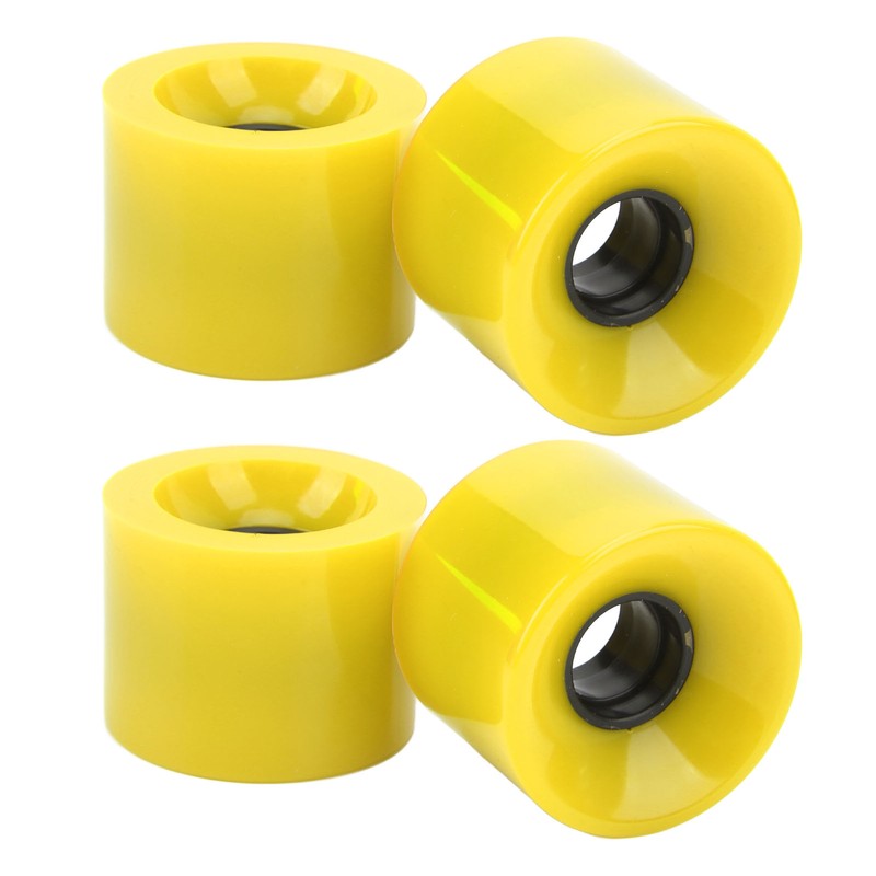 4PCS PU Skateboard Wheel Replacement Low Noise Multifunctional Land Surfboard
