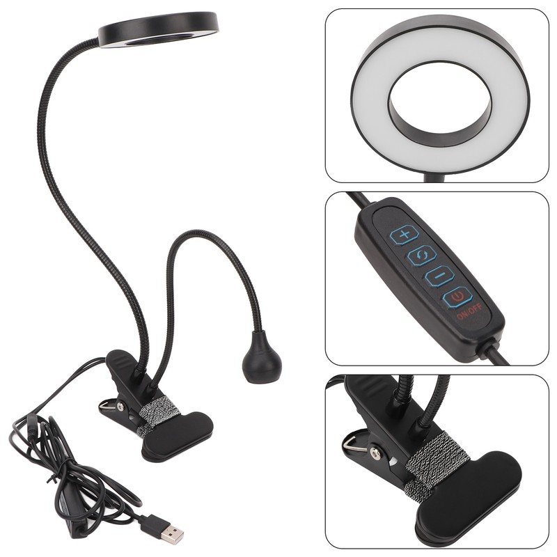 2 in 1 Gooseneck Curing Lamp USB Interface Adjustable Bendable