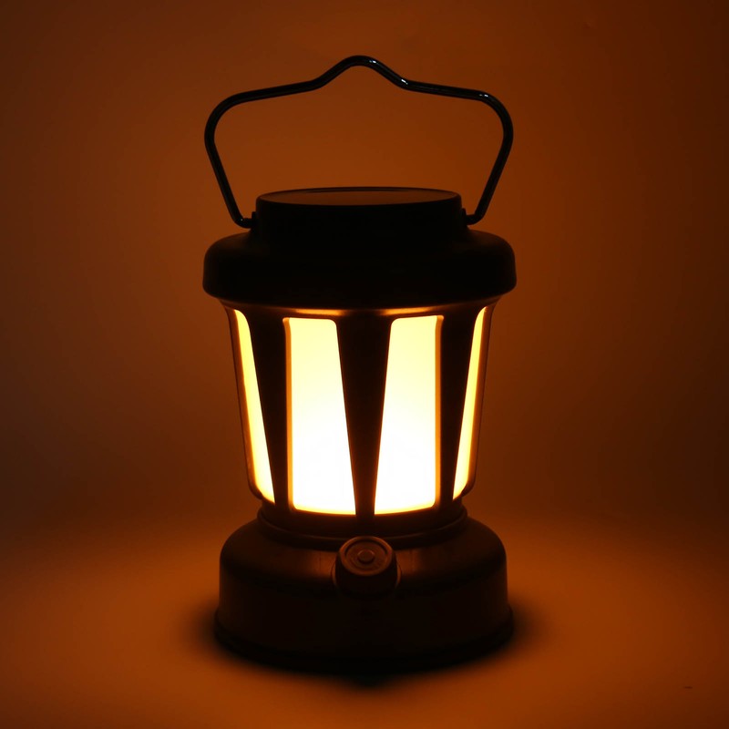 Camping Lantern Rechargeable High Brightness Portable Retro Tent Light with