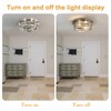 Close to Ceiling Light Fixtures, 2-Light Brushed Nickle Flush Mount