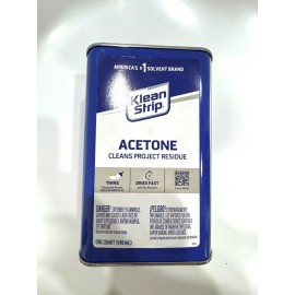 Centaurus AZ Klean Strip Acetone Cleans Project Residue, 1-Quart, Thin Fiberglass Resins