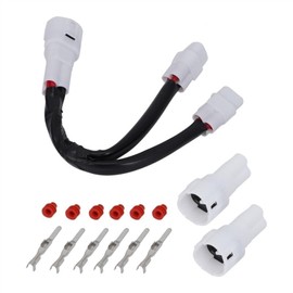 Motorcycle Power Outlet Splitter Kit For 700 Conector for USB Charger GPS Auxiliary Light Heated Grip