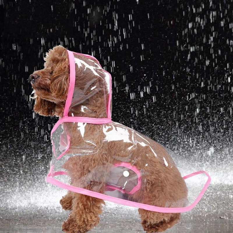 KoKoBin Reflective Coat for Dogs Cats with Hood, Adjustable, PVC,