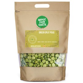 Wholefood Earth Green Split Peas 500 g | GMO Free | Natural | High Fibre | High Protein