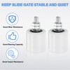 uxcell 2Pcs Slide Gate Guide Roller, 2" Nylon Rollers Gate