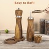 2 Pack Acacia Wood Salt and Pepper Grinder Set –