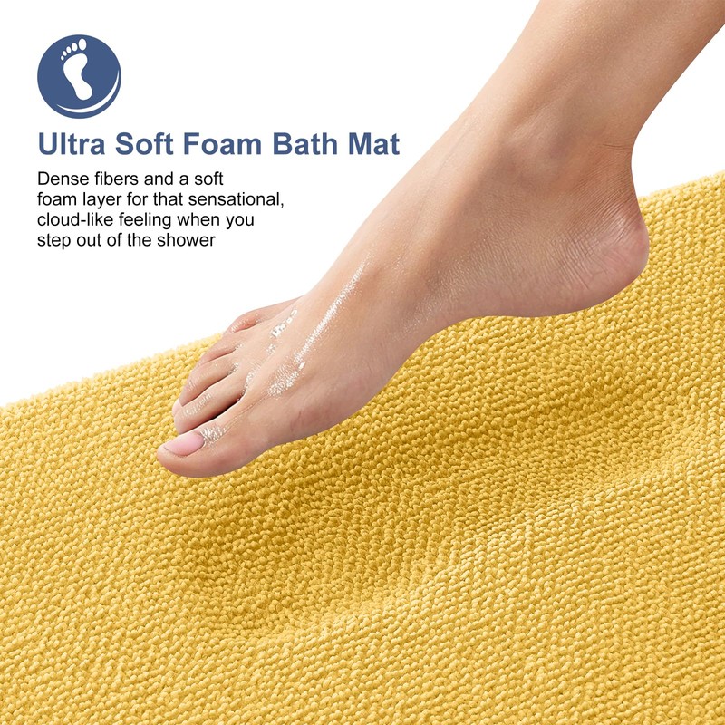 OLANLY Thick Memory Foam Small Bathroom Rugs 24x16, Extra Soft
