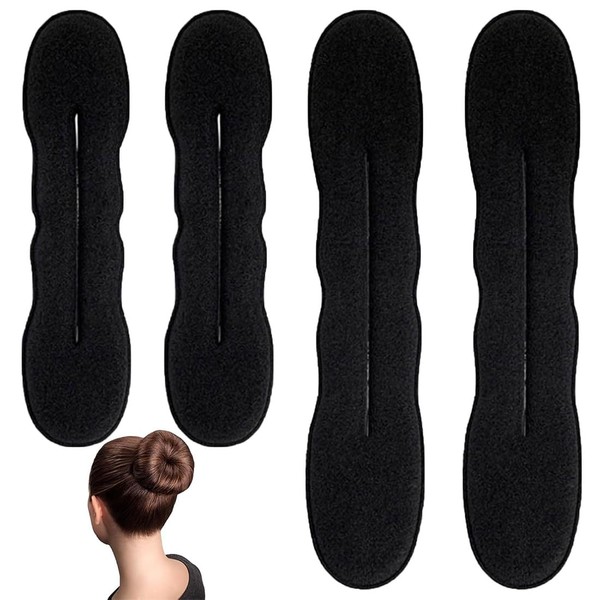 FMYODWU Pack of 4 Magic Bun, Bun Maker Upgraded Hair